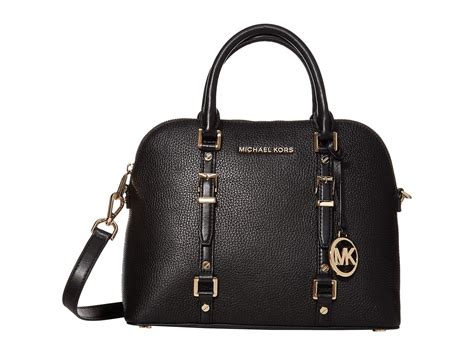 michael kors bedford legacy medium dome satchel - black|Michael Kors Bedford Legacy Dome Satchel .